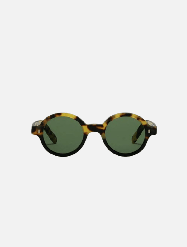 Sunglasses L.G.R. Reunion Bold Green Lenses Black Havana Tartarugato Matt O/S Apoella