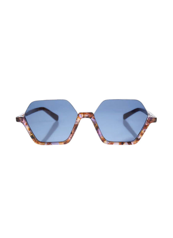 Sunglasses Zeus n Dione Hebe II Square/Hexagon Sunglasses Pink Tortoise Apoella