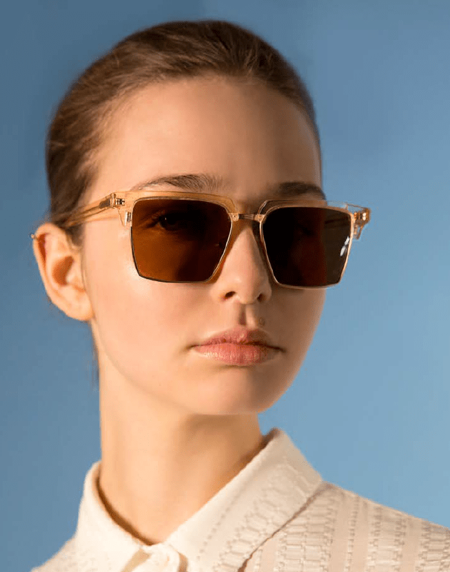 - Hector Square Sunglasses Champagne O/S Apoella