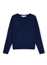 Sweater Absolut Cashmere Alicia V Neck Sweater Navy Apoella