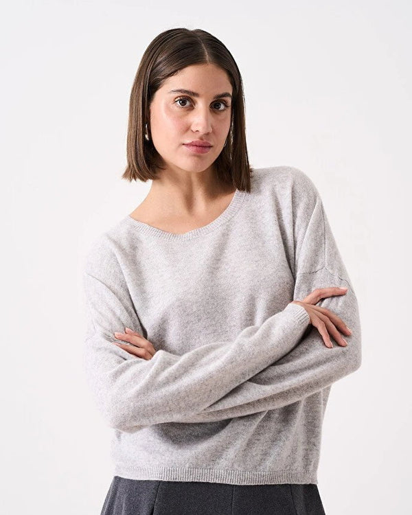 Sweater Absolut Cashmere Kaira Sweater Light Heather Grey Apoella