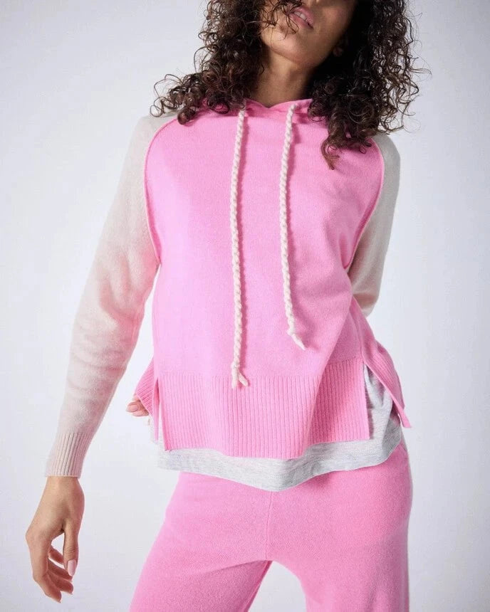 Sweater Absolut Cashmere Yuna Hoodie Combo Bumble Gum Neon Apoella