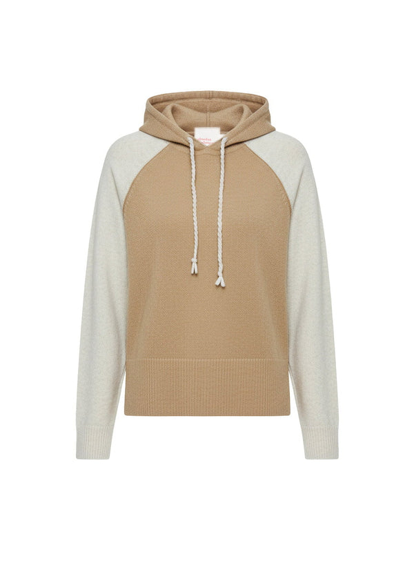 Sweater Absolut Cashmere Yuna Hoodie Combo Turron Cloud Apoella