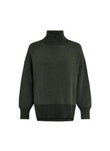 Sweater Varley Barker High Neck Sweater Olive Marl Apoella
