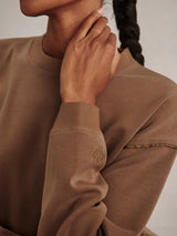 Sweater Varley Coralie Crew Neck Sweater Teak Olive Apoella