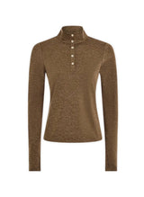 Sweater Varley Nathaniel Long Sleeve Top Teak Olive Marl Apoella