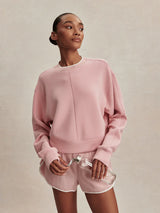 Sweater Varley Tasmin Cropped Sweater Zephyr Mauve Apoella