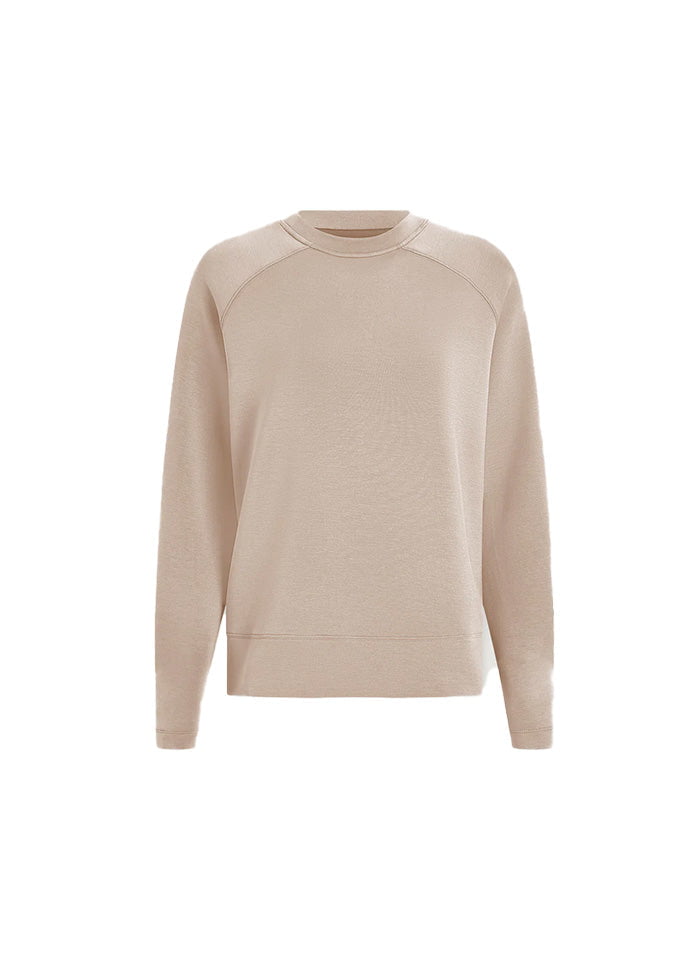 Sweater Varley Zosia Crew Neck Midlayer Sweater Silver Grey Apoella