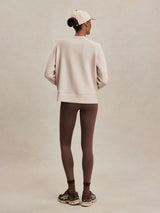 Sweater Varley Zosia Crew Neck Midlayer Sweater Silver Grey Apoella