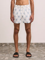 Swimshorts Frescobol Carioca Rio Sol Print Swim Shorts Ecru & Coastal Apoella