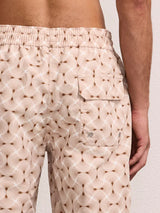 Swimshorts Frescobol Carioca Santos Copacabana Espiral Swim Shorts Brown Apoella