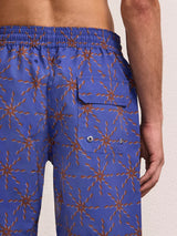 Swimshorts Frescobol Carioca Santos Sol Print Swim Shorts Cobalt Apoella