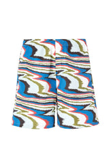 Swimshorts Missoni Long Zig Zag Boxer Light Blue Apoella