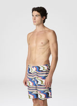 Swimshorts Missoni Long Zig Zag Boxer Light Blue Apoella