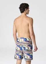 Swimshorts Missoni Long Zig Zag Boxer Light Blue Apoella