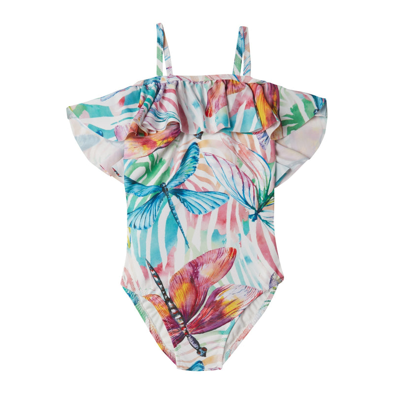 Swimwear Marie Raxevsky Ruffled One Piece w. Straps Libellula 4y / Libellula Apoella