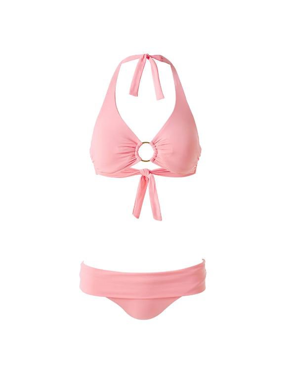 Swimwear Melissa Odabash Brussels Halter Hoop Bikini Rose 42 / Rose Apoella