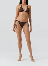 Swimwear Melissa Odabash Malibu Triangle Bikini Top Brown Apoella
