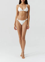 Swimwear Melissa Odabash Montenegro Bikini Bottom Cream Ribbed Apoella
