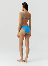 Swimwear Melissa Odabash Montenegro  Over The Shoulder Ring Bikini Top Ocean Ribbed Apoella