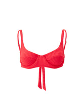 Swimwear Melissa Odabash Noto Cup Bikini Top Red Ribbed Apoella