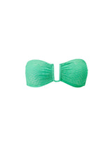 Swimwear Melissa Odabash Prague Bandeau Bikini Top Green Zigzag Apoella