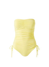 Swimwear Melissa Odabash Sydney Bandeau Rached One-Piece Yellow Apoella