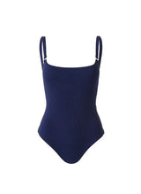 Swimwear Melissa Odabash Tosca Over The Shoulder One-Piece Navy Ridges 42 / Navy Apoella