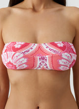 Swimwear Melissa Odabash Turin Bandeau Bikini Top Ornate Apoella