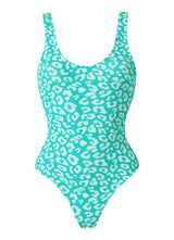 Swimwear Stefania Frangista Claudia Open Back Sponge One-Piece S / Leopard Mint Apoella