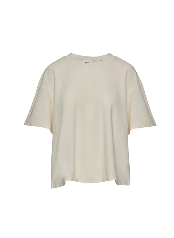 T-shirts Asoma Carina Terry T-shirt Ivory Apoella