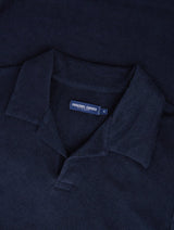 T-shirts Frescobol Carioca Faustino Terry Cotton Polo Navy Blue Apoella