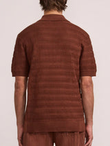 T-shirts Frescobol Carioca Vidal Crochet Polo Brown Apoella