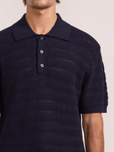 T-shirts Frescobol Carioca Vidal Crochet Polo Navy Apoella