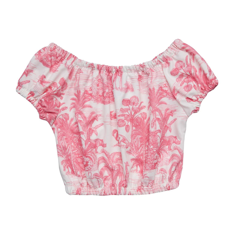 Tops Marie Raxevsky Crop Top Jungle Pink 4y / Jungle Pink Apoella