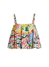 Tops RIANNA + NINA Tropica Fruta Puff Top Amelie Tucan Sky Apoella