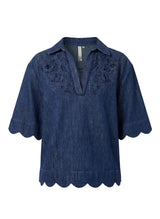 Tops Scarlett Poppies Sahira Top Denim Blue Apoella