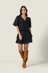 Tops Scarlett Poppies Vinetta Top Onyx Black M / Black Apoella