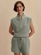 Tops Varley Loretta Half Zip Sweater Shadow Apoella