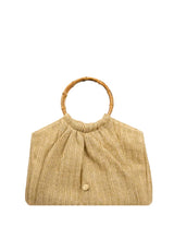 Totes APOELLA Andros Tote Bamboo Raffia Straw Bag O/S / Beige Apoella