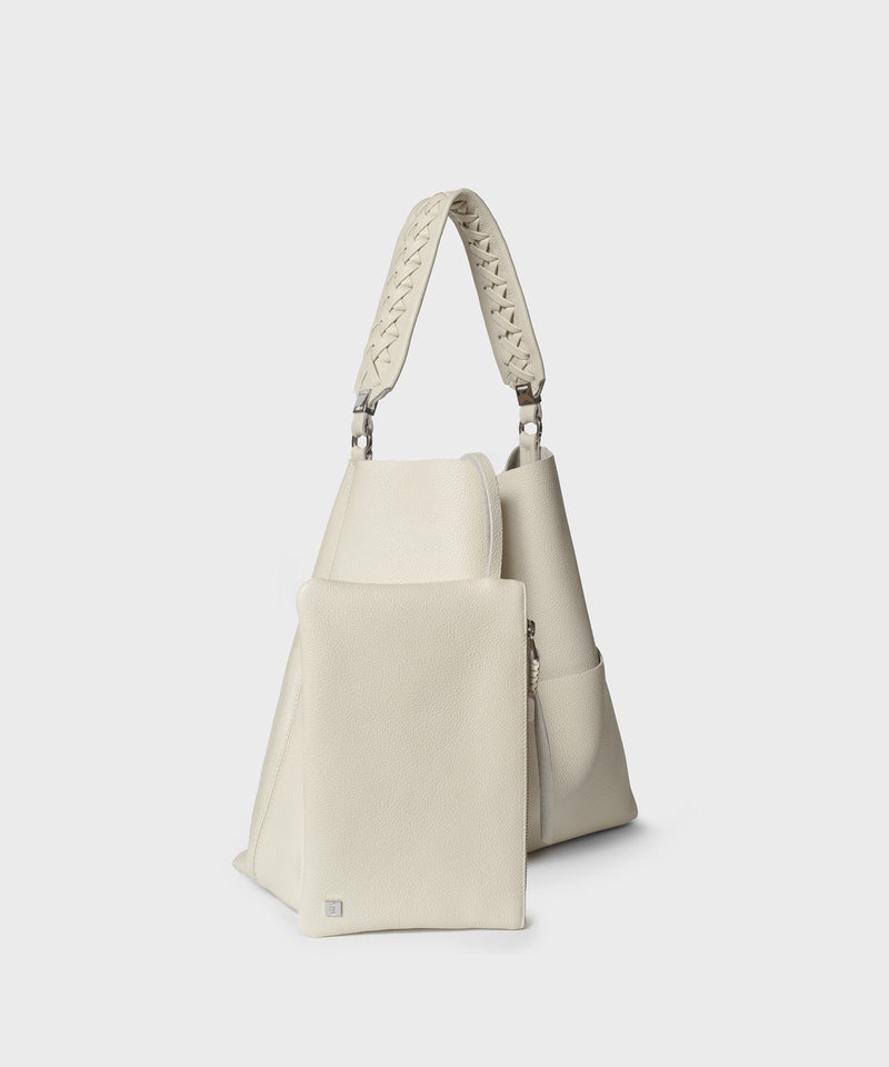 Totes Callista Crafts Slim M Stich Tote Grained Leather Cream O/S / Cream Apoella