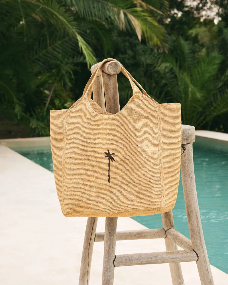 Totes Manebi Maxi Tote W. Palm Natural O/S Apoella