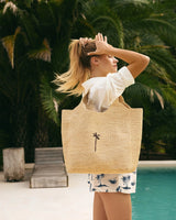 Totes Manebi Maxi Tote W. Palm Natural O/S Apoella