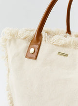 Totes Melissa Odabash Cap Ferrat Canvas Tote Beige O/S Apoella