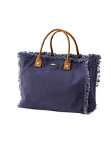 Totes Melissa Odabash Cap Ferrat Canvas Tote Navy O/S Apoella