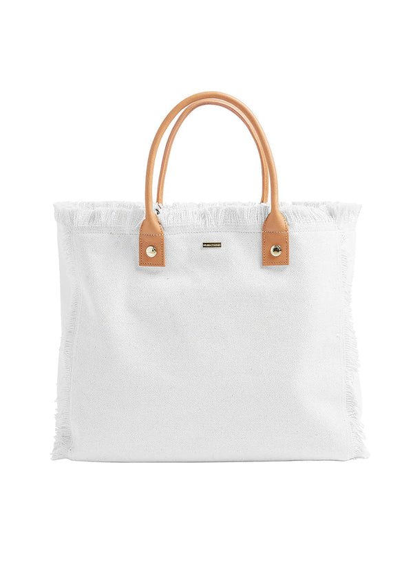 Totes Melissa Odabash Cap Ferrat Canvas Tote White O/S / White Apoella