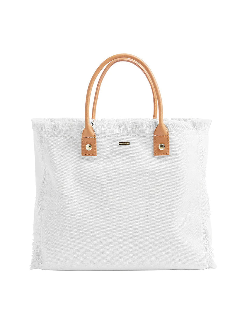 Totes Melissa Odabash Cap Ferrat Canvas Tote White O/S / White Apoella