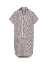 Tunic APOELLA Chloe Lace-up Tunic Choco/White Stripes O/S / White Choco Stripes Apoella