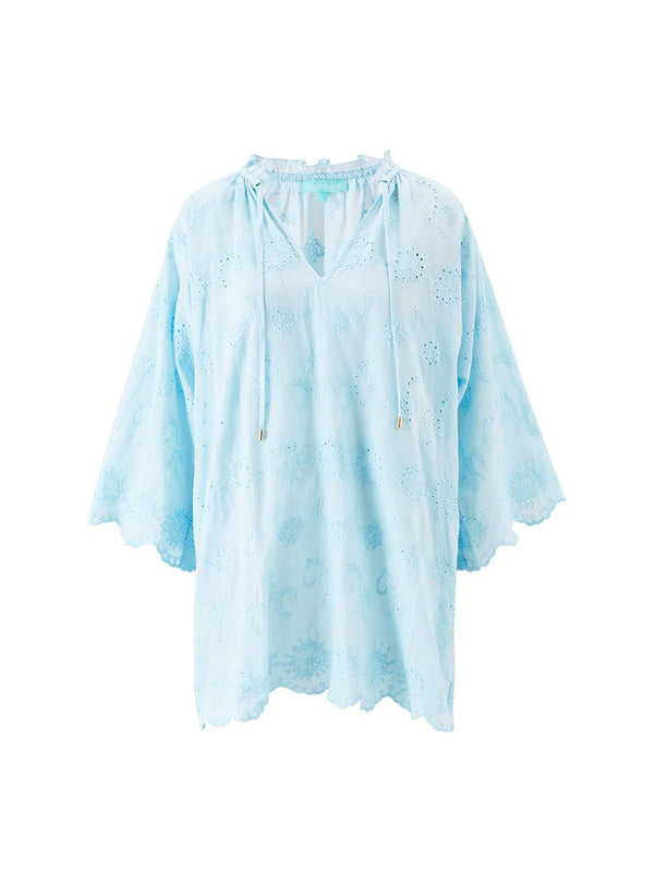 Tunic Melissa Odabash Lucy Bell Sleeve Tunic Sky Apoella