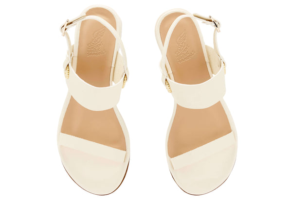 Wedges Ancient Greek Sandals Efesia Heeled Sandals Off White Apoella